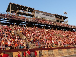 J. Fred Johnson Stadium Home Bleachers and Press Box
