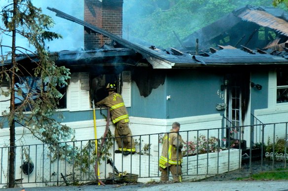 Fire destroys a home in east Oak Ridge on Friday