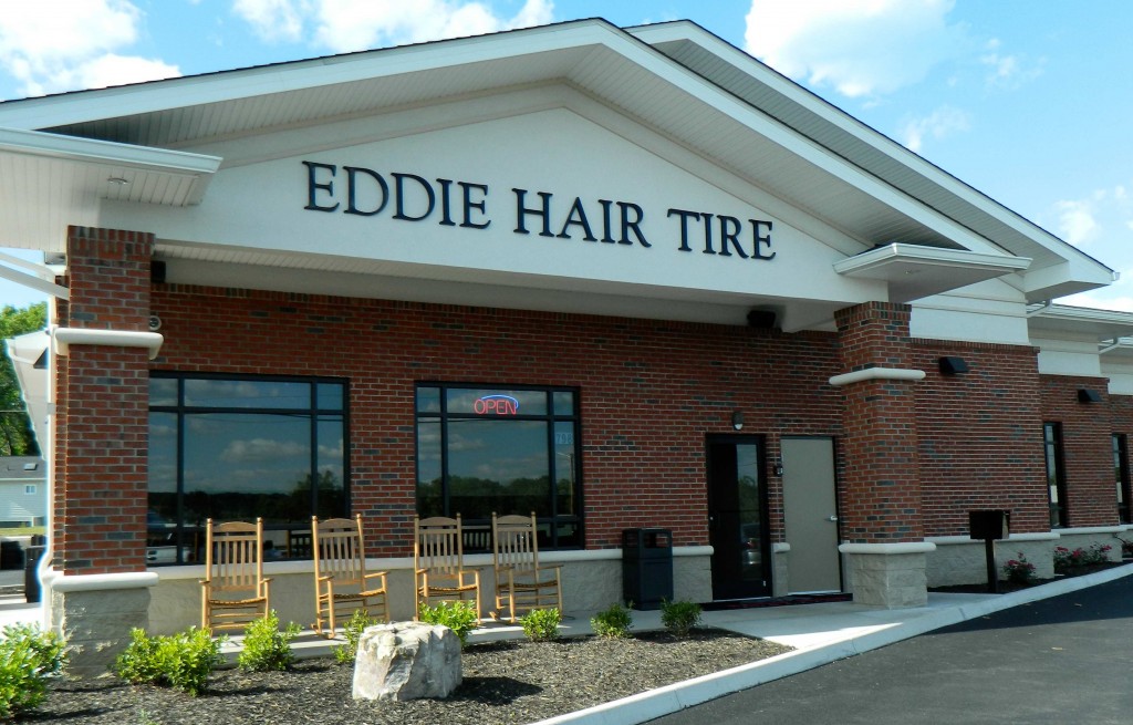 The new auto repair shop at Eddie Hair Tire