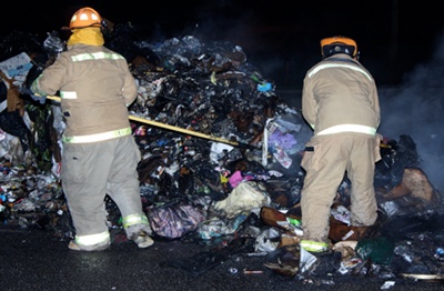 Oliver Springs Garbage Truck Fire