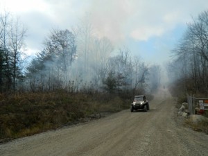 Off-road Riders at Graves Gap Fire