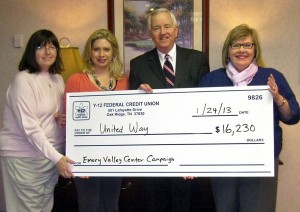 Emory Valley Center Donates to United Way