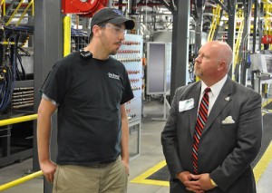 John Thornton at Carbon Fiber Technology Facility