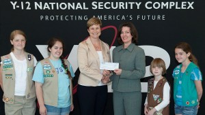 B&W Y-12 Donates to Girl Scouts