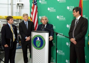 Energy Secretary Ernest Moniz at ORNL