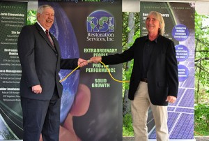 Tom Beehan and Rick Ferguson at RSI Solar Ceremony