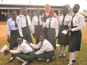 Anita Henderlight with Students