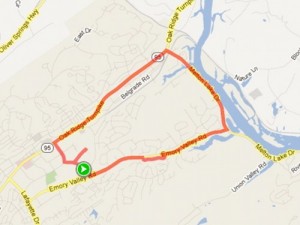 Secret City Half Marathon Course Map