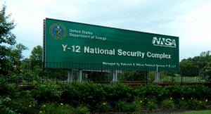 Y-12 National Security Complex Sign