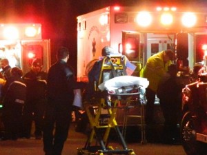 Ambulances at Patriot Park Fire