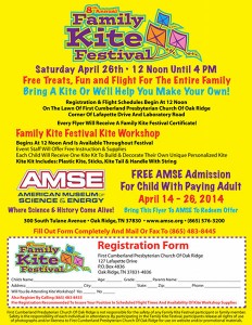 Eighth Annual Family Kite Festival Flyer 2014