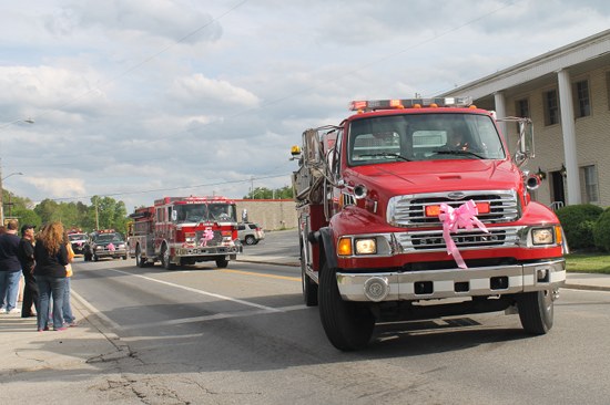 Fire Truck in Lake City Parade for Riley Mozingo
