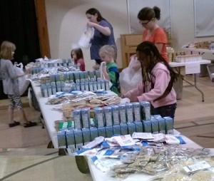 Girls Scouts Food Distribution