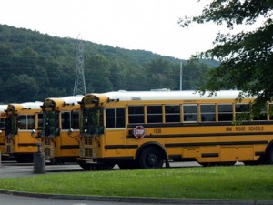 Oak Ridge School Buses at the Central Services Complex