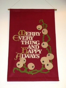 Peggy Heddleseson Merry Banner
