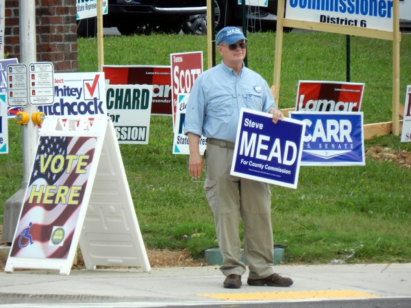 Steve Mead at Early Voting