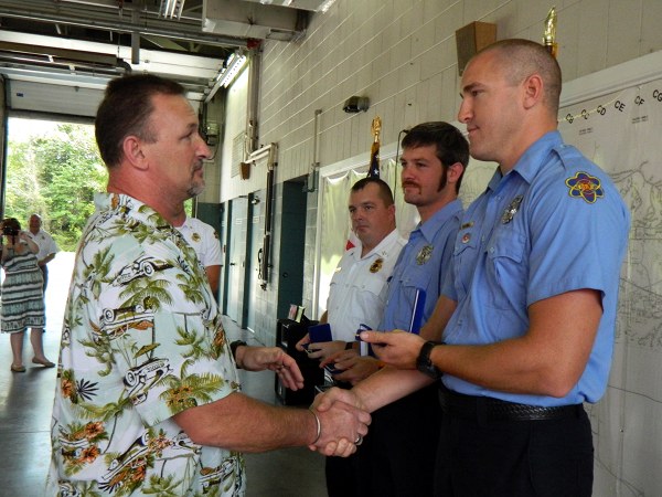 Jason Harness and Oak Ridge Firefighters Lifesaving Medals