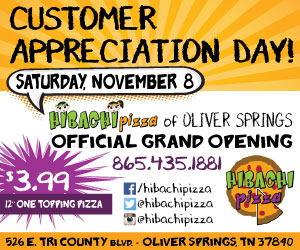 Hibachi Pizza Customer Appreciation Day Oliver Springs, TN