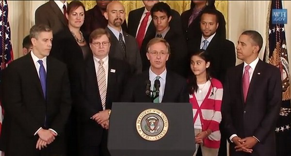 Bill Haslam at White House with Barack Obama