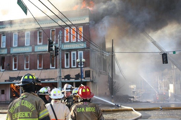 Miller-Brewer Department Store Fire at Harriman