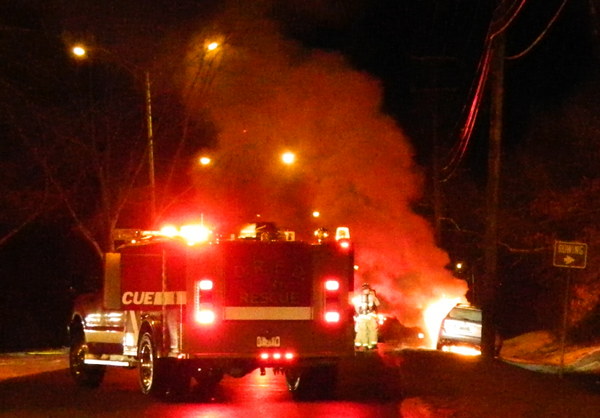 Lafayette Drive Car Fire