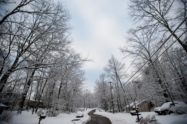 Oak Ridge Road Snow Feb. 26, 2015
