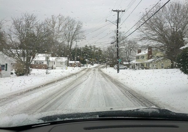 Pennsylvania Avenue Snow on Feb. 21, 2015