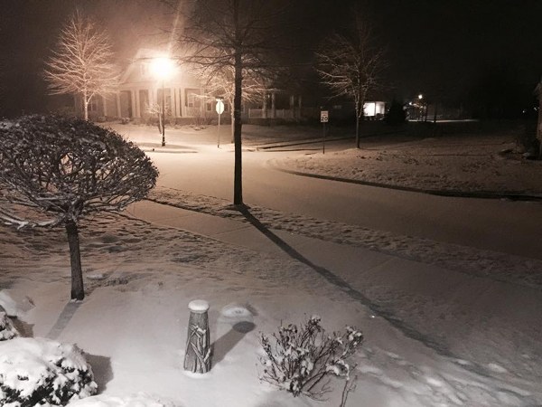 Snow in Oak Ridge on Feb. 25, 2015