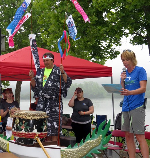 Mark Watson and Penny Behling at Dragon Boat Festival