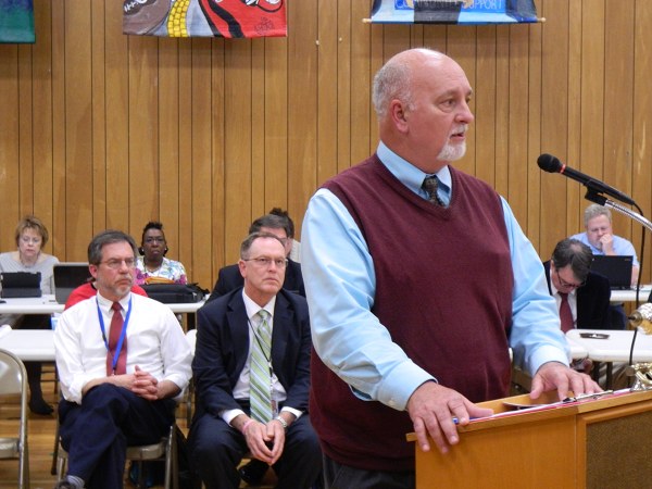 Mike Haygood at Oak Ridge Board of Education