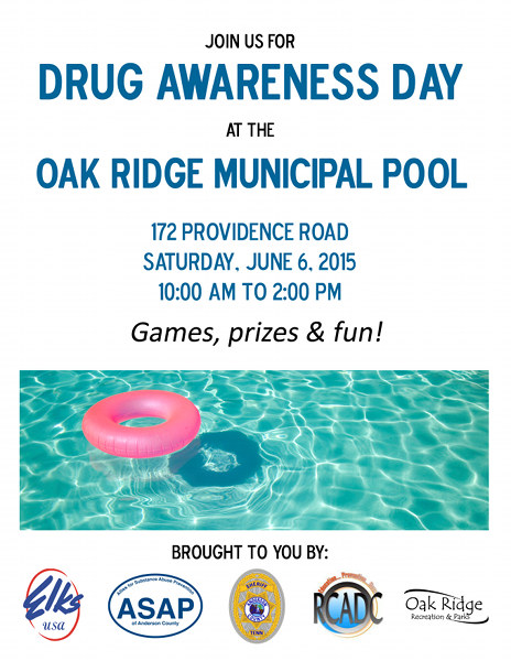 Drug Awareness Day at the Oak Ridge Pool