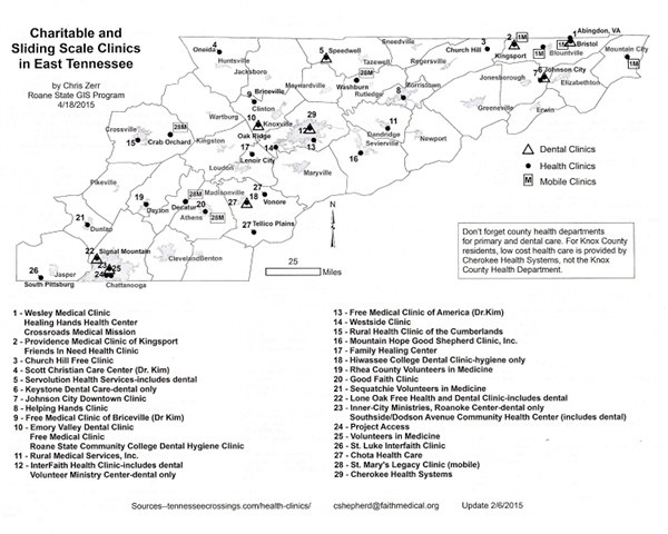 RAM East Tennessee Map