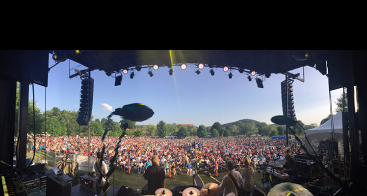 Although numbers weren't immediately available, organizers said a record-setting crowd attended the Three Dog Night concert at the Secret City Festival on Saturday. (Photo by Jon Hetrick)