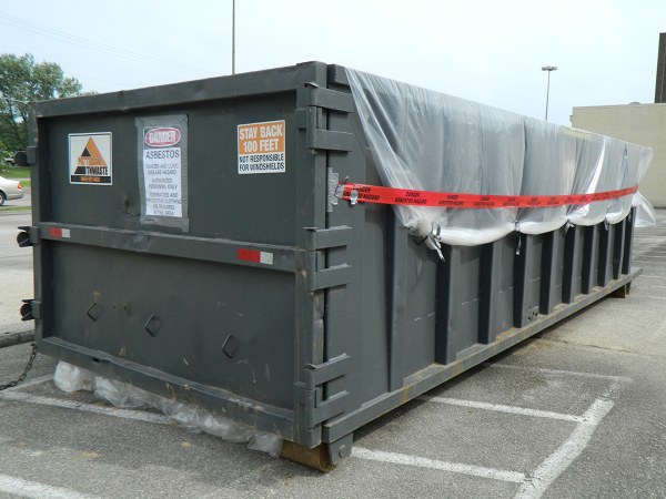 Asbestos Waste Container at Oak Ridg City Center