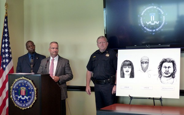 FBI Press Conference Composite Sketches Extortion, Kidnapping