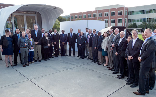 ORNL 3D-Printed House and Vehicle Partners on Sept. 23, 2015