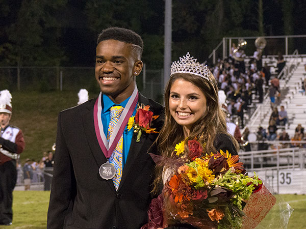 Treston Henderson and Alex Allen ORHS Homecoming King and Queen 2015