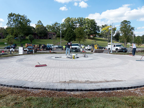 Jackson Square Interactive Fountain Work