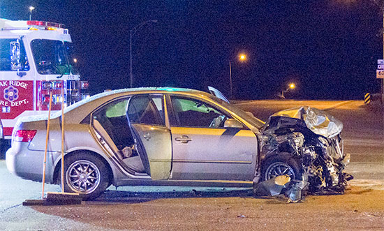 North Illinois Avenue and West Outer Second Car Crash