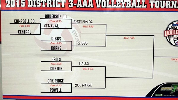 2015 District 3-AAA Volleyball Tournament