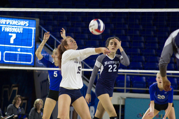 Farragut Mikaela Brock and Brentwood Volleyball Championship Oct. 23, 2015