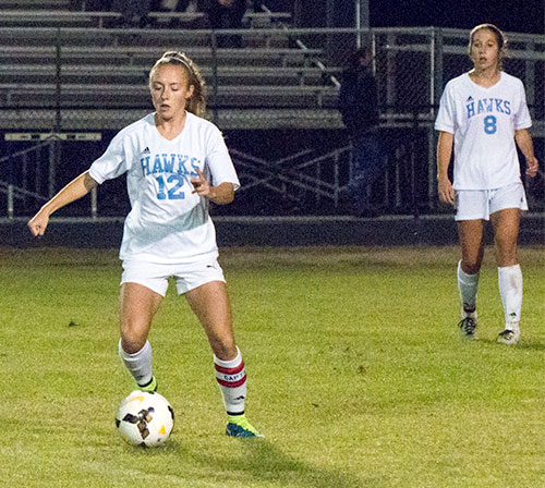 Hardin Valley Dominique Rowe and Kelsey Klett on Oct. 22, 2015