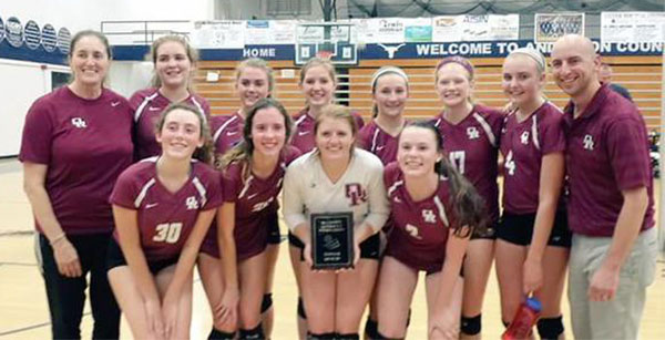 ORHS Volleyball JV District Champs Sept. 30, 2015