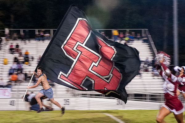 Oak Ridge Wildcats Flag and McMinn County on Oct. 8, 2015