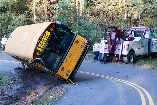 Roane County School Bus Crash Rolling Oct. 21, 2015