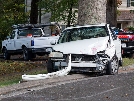 Waddell Circle Crash Car Sept. 30, 2015