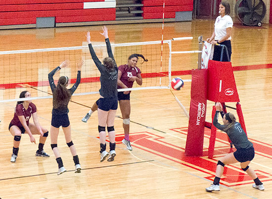 Anderson County Lady Mavericks and Oak Ridge Lady Wildcats District Volleyball Tournament Oct. 6, 2015