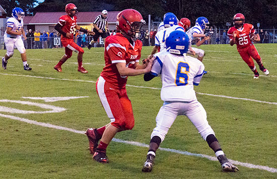 Robertsville Middle Trey Rowe and Jefferson Middle on Oct. 1, 2015