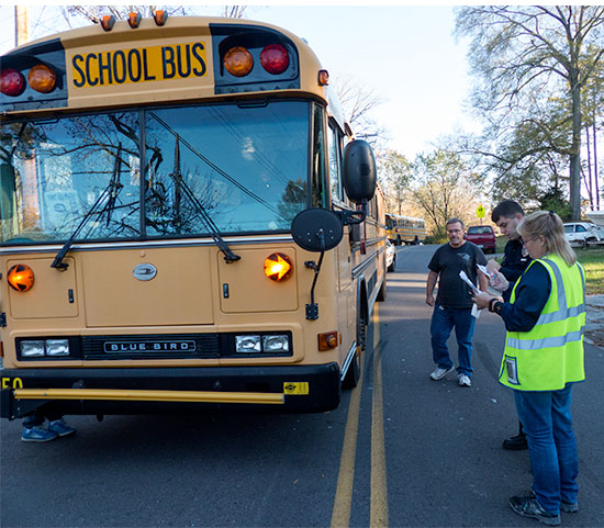 School Bus Crash on Northwestern Avenue on Nov. 10, 2015