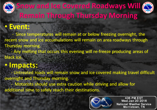 Snow and Ice Covered Roadways